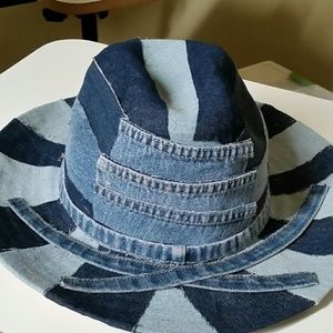 Denim and Straw Cowboy Hat
